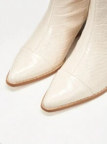 MOTF PREMIUM Botas A La Moda Para Mujeres, Adecuadas Para Uso Diario - Beis - Ver 8