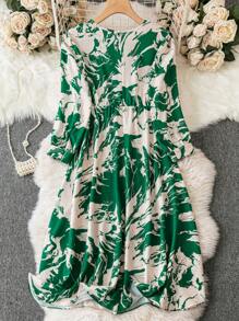 Celure Plus Allover Print Dress - Multicolor - View 2