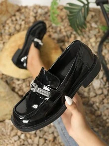 Women's Flat Shoes, Flats - Black - View 1