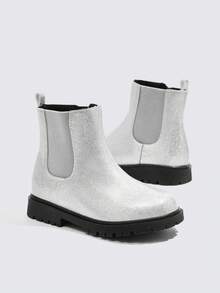 Fashionable & Cool Street Style Girls' Thermal Lined Chelsea Short Boots