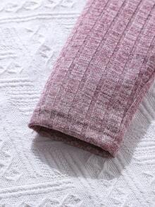 SHEIN 女大童前紐扣洋裝&開門襟夾克 - 藕粉色 - 查看 6