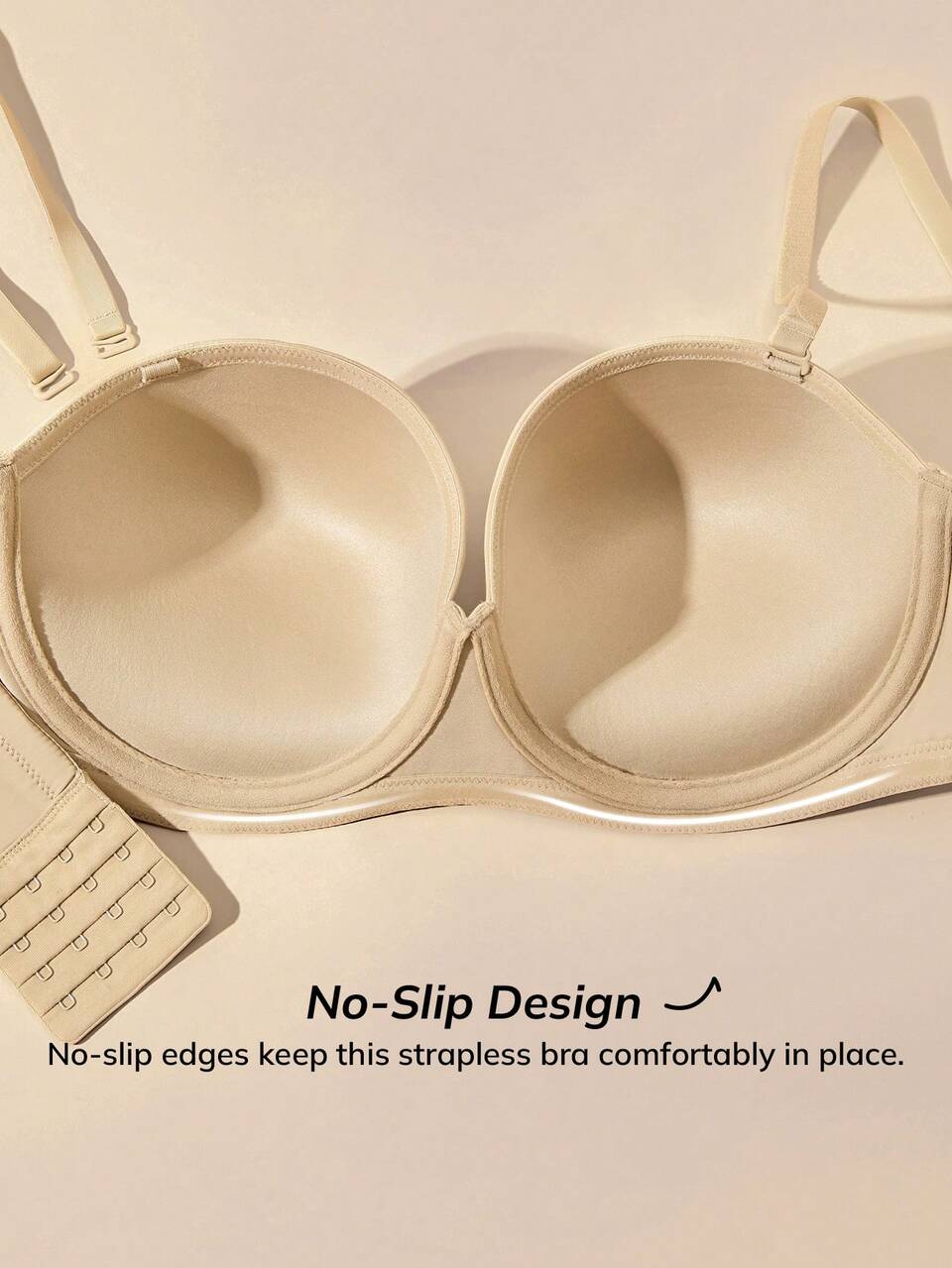 Plus Dream Curve Support + Strapless Push-Up Bra T-Shirt Lingerie As Outerwear Basic Half Wedding Bra