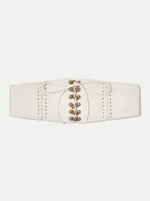 SHEIN VCAY 女性素色時尚腰皮帶適用於服裝裝飾用品