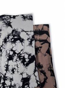 5 piezas Shorts deportivos de tie dye - Multicolor - Ver 5