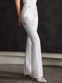 MOTF PREMIUM FLORAL BEADED SUIT PANTS