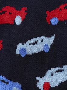 SHEIN 男小童車圖案前紐扣開襟衫 - 彩色 - 查看 6