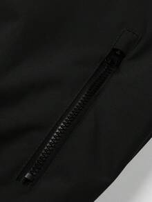 Manfinity Sport Corelite Boyfriend Style Men Two Tone Zip Up Drawstring Hooded Sports Jacket Workout Tops - Grey - View 4