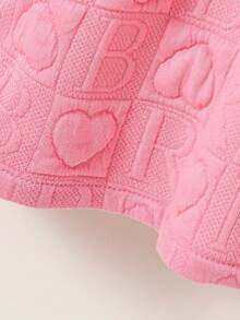 SHEIN 女大童前蝴蝶結半排扣前蝴蝶結洋裝 - 彩色 - 查看 4