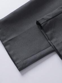 Manfinity Mode Men Fold Pleated Suit Pants - Dark Grey - View 5