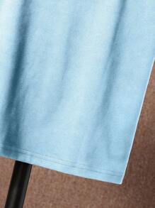 SHEIN Boys Letter Graphic Tee - Blue - View 5