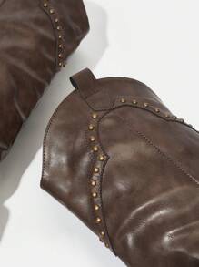 SheIn ICON Women's Fashionable Boots - Brown - View 11