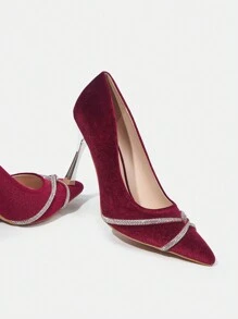 CUCCOO TILAWA Ladies' High Heel Pumps - Burgundy - View 5