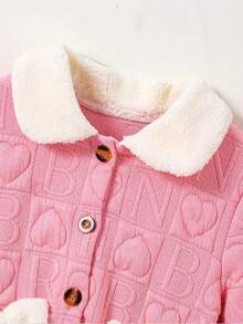 SHEIN 女大童前蝴蝶結半排扣前蝴蝶結洋裝 - 彩色 - 查看 7