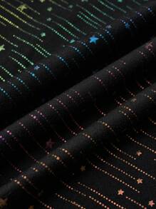 SHEIN Clasi 大碼前交叉亮片洋裝 - 黑色 - 查看 4