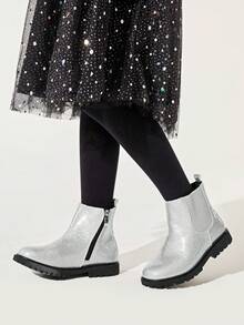 Fashionable & Cool Street Style Girls' Thermal Lined Chelsea Short Boots