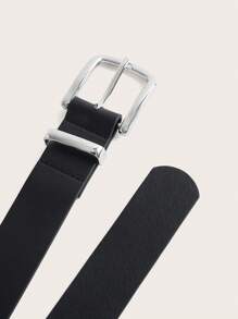 SHEIN EZwear Falda larga con abertura en el muslo, cinturón y fruncido, elegante para dama, de talle bajo, de ajuste regular, color negro liso, para primavera/otoño, atuendo profesional/de oficina - Negro - Ver 3