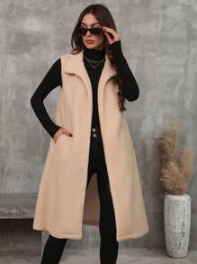 SHEIN Clasi 素色腰帶外套馬甲