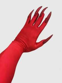 ROMWE Goth Hand Accessories Christmas Gifts - Red - View 1