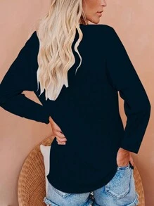 INAWLY Camiseta con estampado de Navidad - Negro - Ver 2