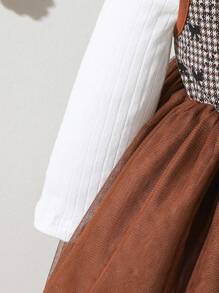 Baby Girl Mock Neck Tee & Bow Front Dress - Multicolor - View 6