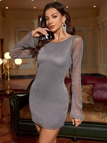 PARTHEA Abito aderente capestro brillante