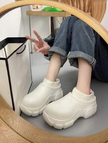 para mujeres Zuecos Zapatos - Blanco - Ver 3