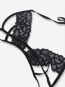 Classic Sexy Set de lencería con encaje floral con liga