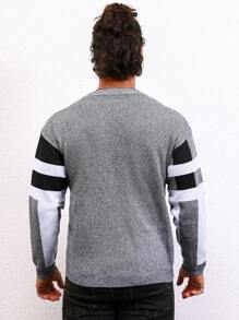 Manfinity Homme Men Colour Block Jumper - Multicolor - View 2