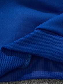 SHEIN 小男孩卡通圖案運動衫 - 藍色 - 查看 5