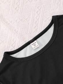 Tween Boy Slogan & Figure Graphic 2 In 1 Tee - Black - View 5