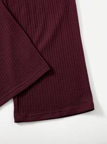 SHEIN LUNE 素色腰帶闊腿圍裹連身褲