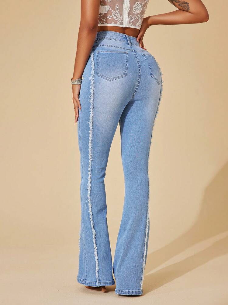 High Waist Flare Leg Jeans