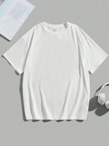 Boys Slogan & Palm Tree Print Tee - White - View 2