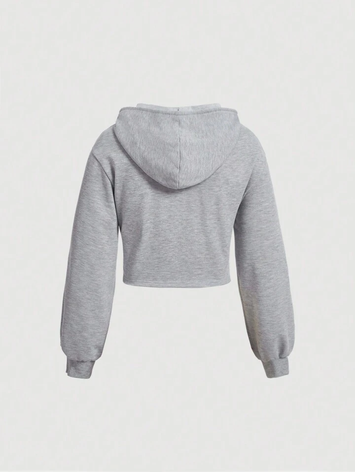 hoodie with cut out front