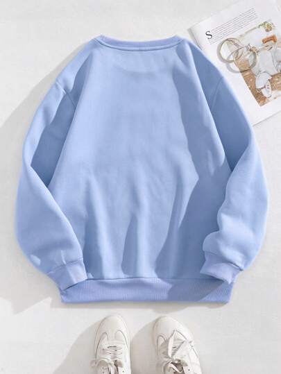 Sudadera unicolor con forro térmico