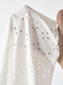 Soleia Sweetheart Neck Ruched Bust Schiffy Tee - White - View 5