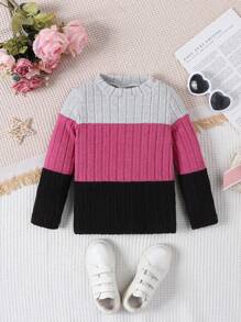 SHEIN 年輕女孩們撞色T恤 - 彩色 - 查看 1