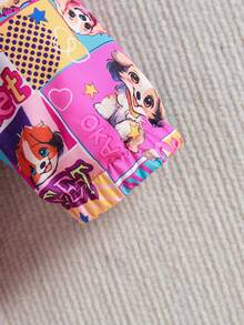 SHEIN 女小童波普藝術圖案毛絨內襯連帽外套無毛衣