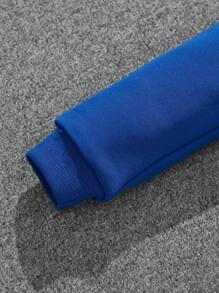 SHEIN 小男孩卡通圖案運動衫 - 藍色 - 查看 4