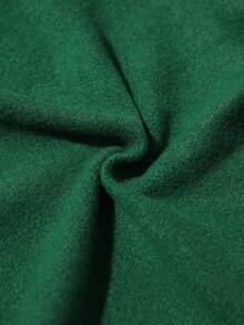 SHEIN Young Boy Letter Graphic Sweatshirt & Sweatpants & Hat Without Shirt - Green - View 5