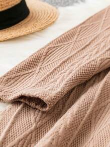 EMERY ROSE Talla grande Vestido línea A unicolor - Albaricoque - Ver 4