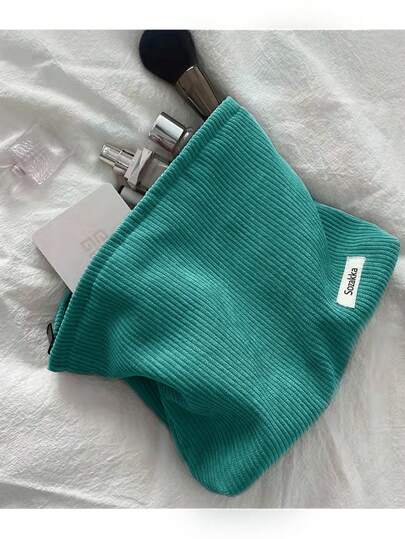 1Pc Dark Green Solid Color Corduroy Handle Large Capacity Travel Makeup Bag Classic Soft Hexagonal Y2K Aesthetic Bag For Gifts Makeup Bag Makeup Pouch Skincare Bag Toiletry Bag Packing Cubes, Travel Essentials Cruise Essentials Dorm Essentials, Wedding Bridesmaid Gifts, Mom Gifts, Birthday Gifts, Gifts For Friends And Teachers, Home Decor, Bed Organizer Storage Makeup Case,Gifts For Women,Christmas Gifts,Gift Ideas For Women,Pouch,Makeup Pouch,Travel Essential
