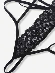 Classic Sexy Set de lencería con encaje floral con liga