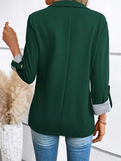 SHEIN LUNE 秋冬季卷袖西装外套，休闲款