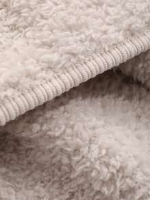 DAZY Half Zip Drop Shoulder Flannelette Lounge Set,Thermal Lined Fall,Winter Clothes Fluffy Pajama, Cozy Outfit