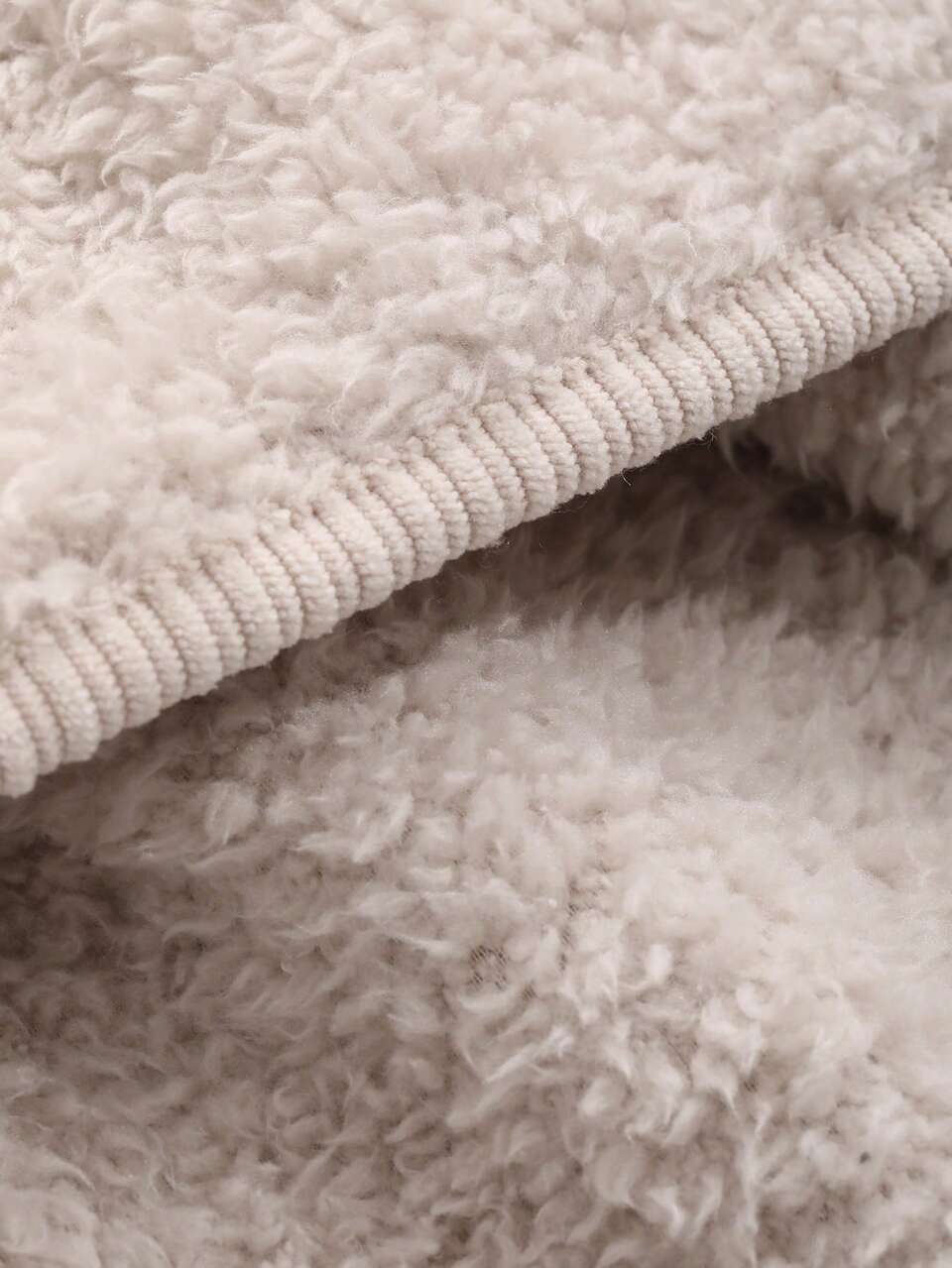 Half Zip Drop Shoulder Flannelette Lounge Set,Thermal Lined Fall,Winter Clothes Fluffy Pajama, Cozy Outfit