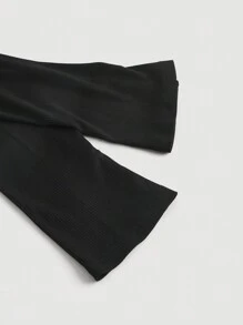 SHEIN MOD Plus Off Shoulder Crop Tee - Black - View 3