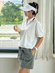 DAZY Túi có nắp Eo dây rút Túi có nắp Váy chở hàng - xanh quân đội - Xem 7