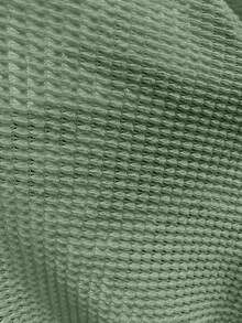 Calvaya 加大码半扣落肩抽绳卫衣 - 綠色 - 查看 6