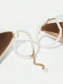 SheIn MOD Của phụ nữ Thời trang Mùa Xuân Mùa hè Giày cao gót Giày nữ Baotou Đối với Ngoài trời Mặc - trắng - Xem 6